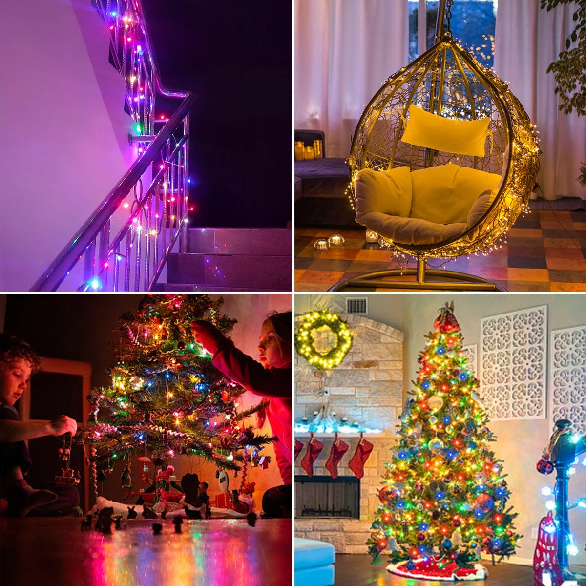 LED Christmas Fairy Lights – Indoor & Outdoor Decorative Garland